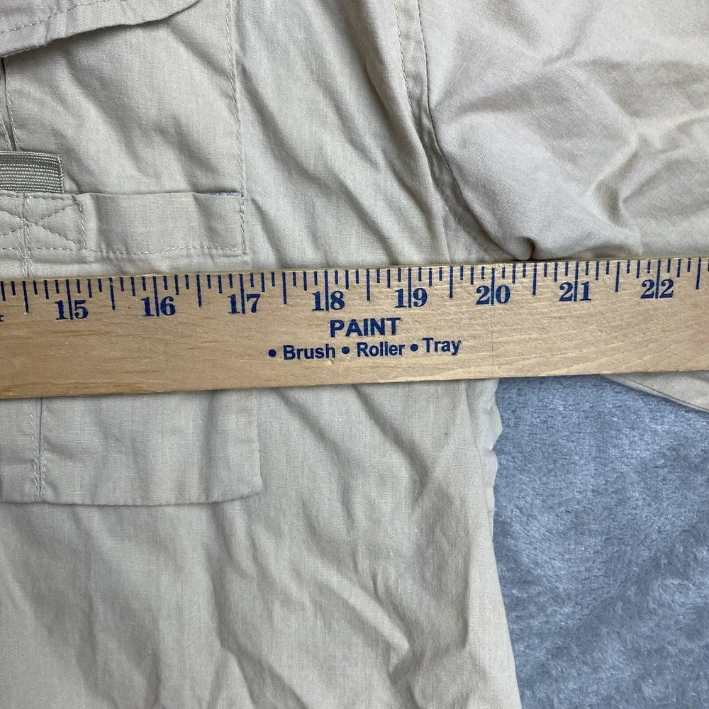 Big Sky Outfitters Mens XL Beige Button Front Shirt